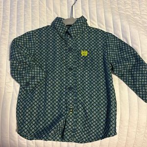 Cinch blue western button down